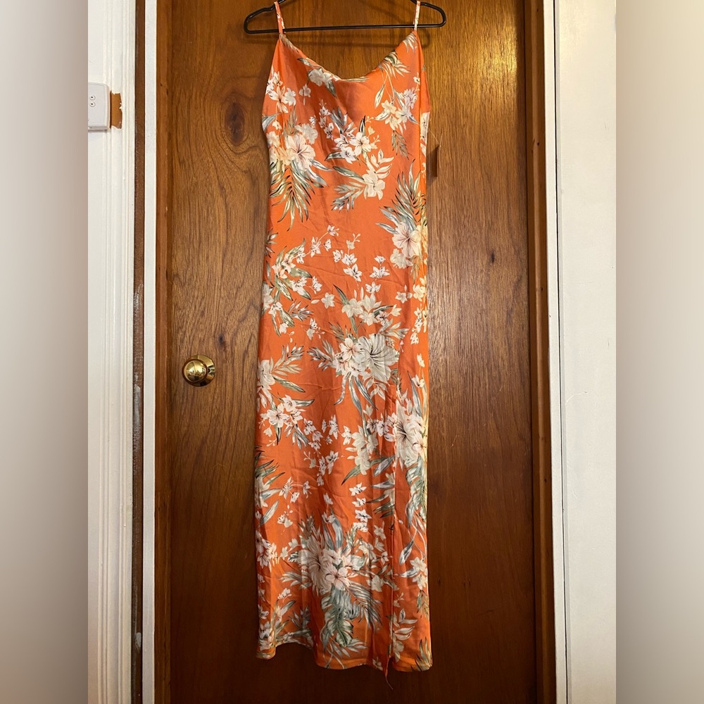 Floral Midi/Maxi Dress with cowl neck